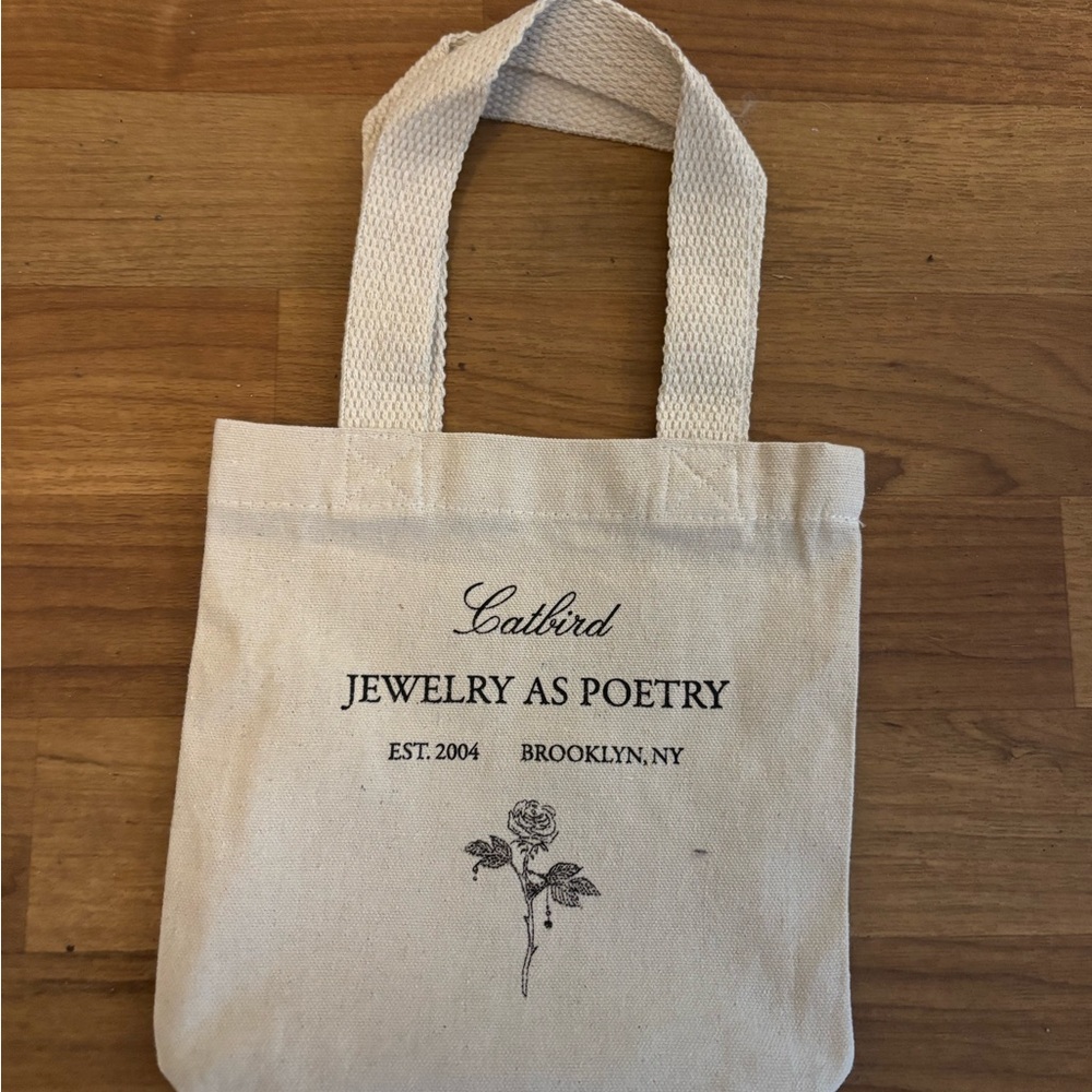 Catbird Beige Tote Bag
